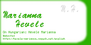 marianna hevele business card